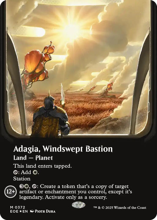 Adagia, Windswept Bastion (Borderless) (Galaxy Foil) [EOE - 372]