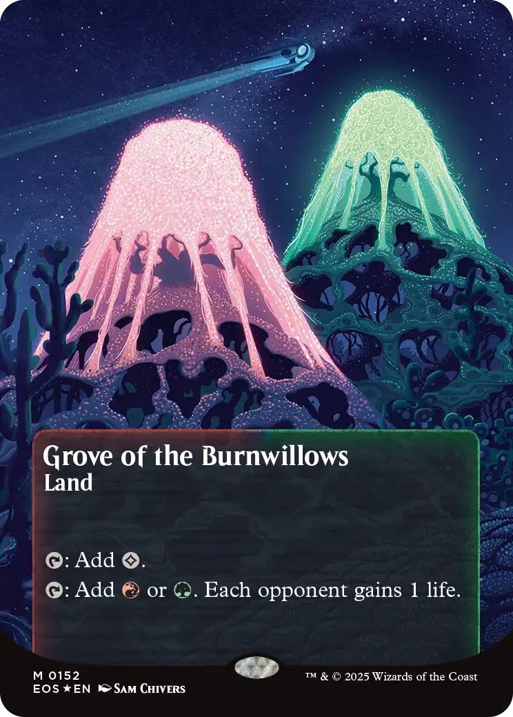 Grove of the Burnwillows (0152) (Borderless) (Galaxy Foil) [EOS - 152]