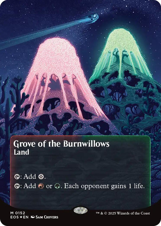 Grove of the Burnwillows (0152) (Borderless) (Galaxy Foil) [EOS - 152]