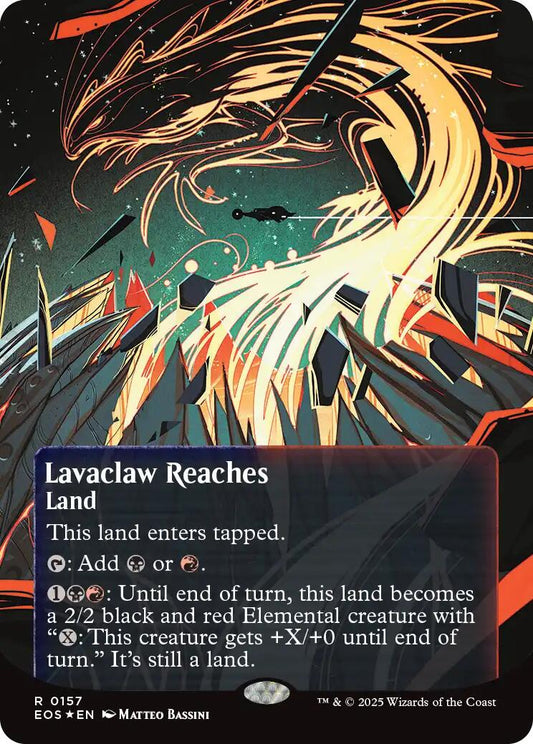 Lavaclaw Reaches (0157) (Borderless) (Galaxy Foil) [EOS - 157]