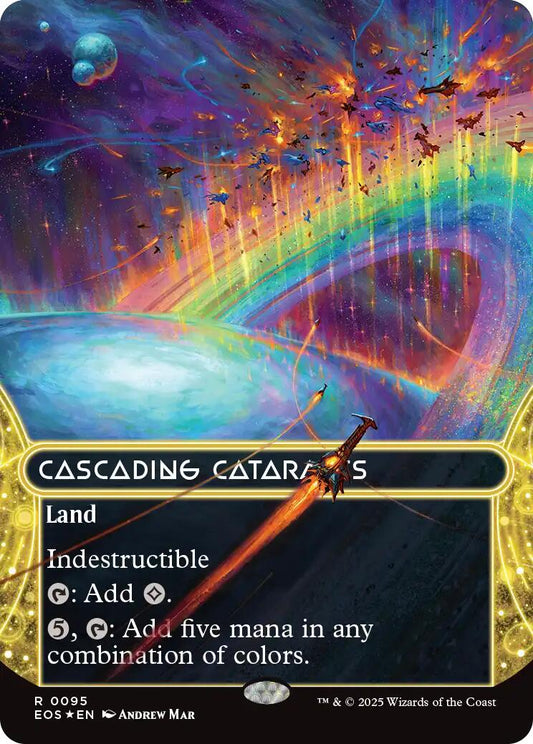 Cascading Cataracts (0095) (Borderless) (Galaxy Foil) [EOS - 95]