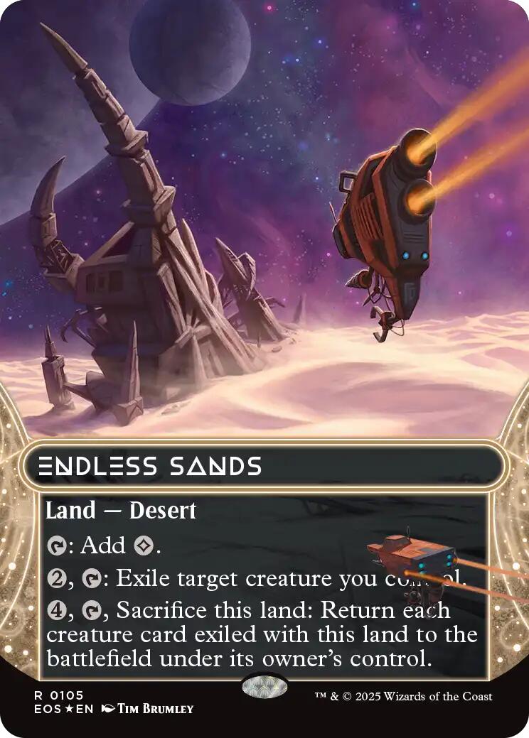 Endless Sands (0105) (Borderless) (Galaxy Foil) [EOS - 105]