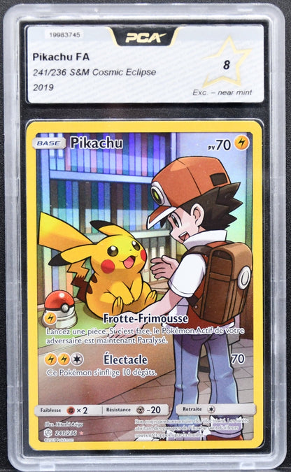 Pokémon Sun Moon Cosmic Eclipse Pikachu Full Art 241/236  Holofoil PCA 8 French