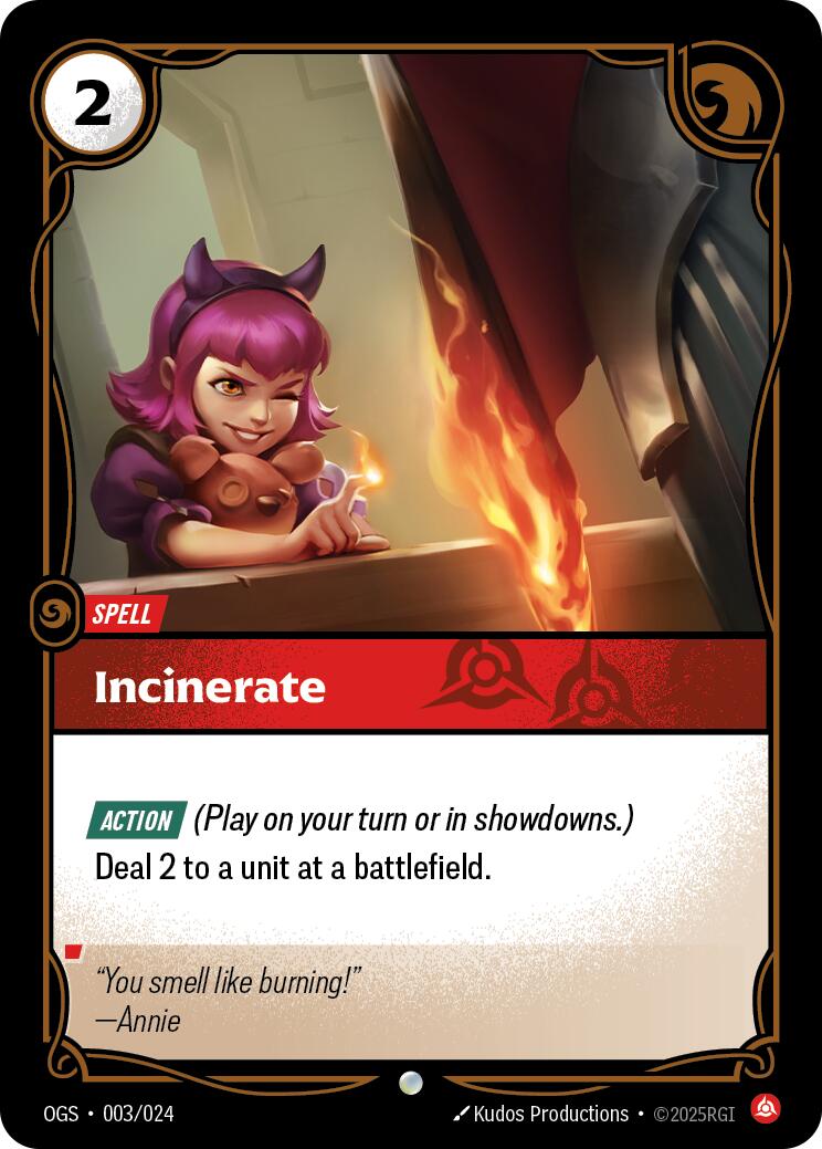 Incinerate