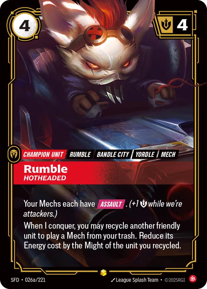 Rumble - Hotheaded (Alternate Art)