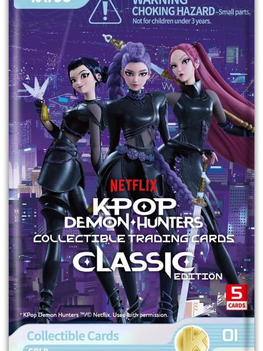 K Pop Demon Hunters Collectible Trading Cards Classic Edition Pack
