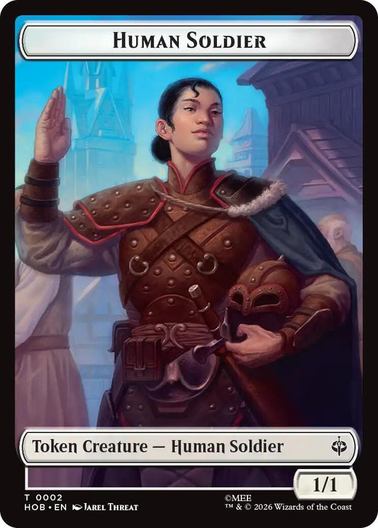 Human Soldier // Goblin Army (0004) Double-Sided Token