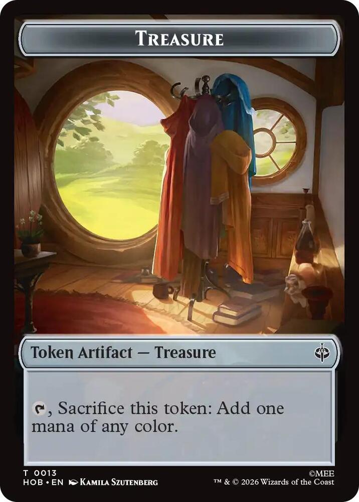 Elf // Treasure (0013) Double-Sided Token (Back)