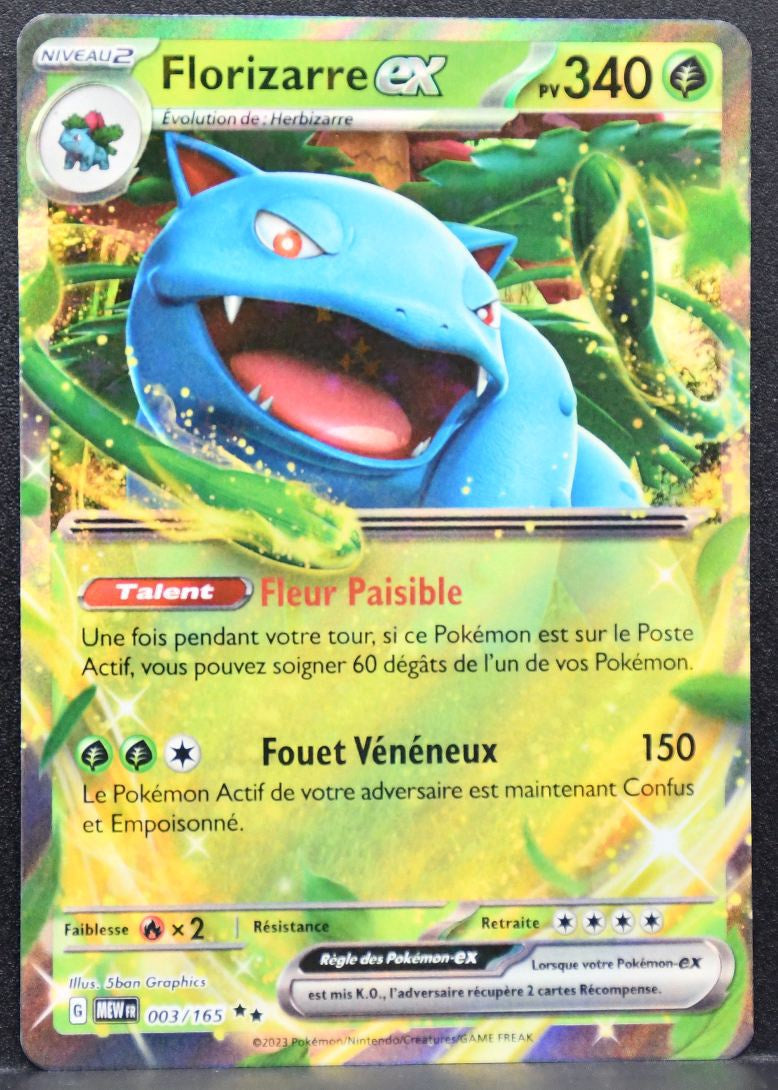 Pokémon Florizarre ex French SV: Scarlet & Violet 151 003/165 MP French