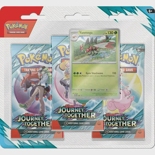 Pokemon TCG Journey Together 3 Pack Blister (Yanmega) (EN)