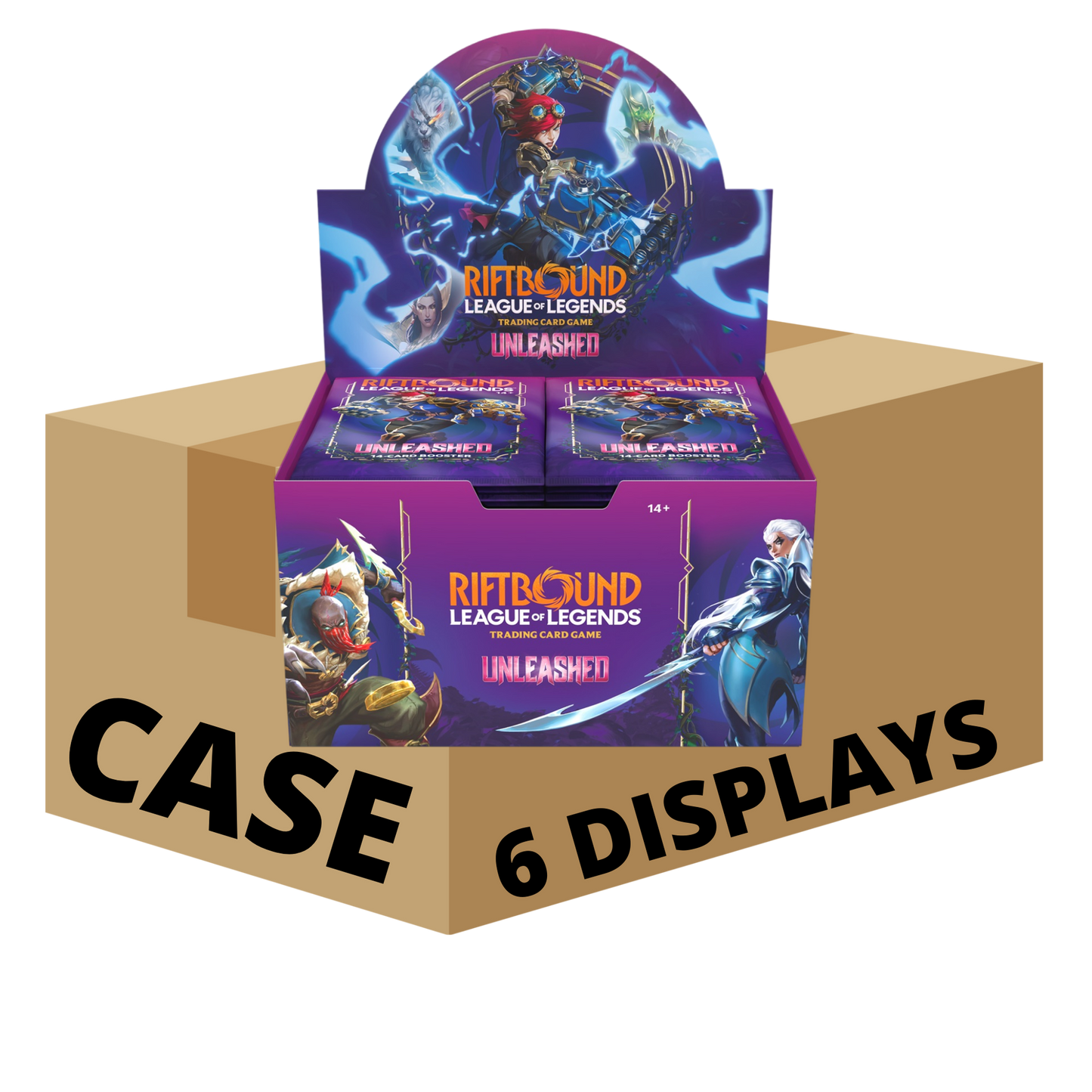 Riftbound League of Legends TCG Unleashed Booster Boxes Case (EN)