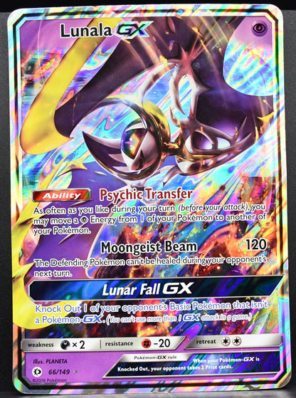 Pokémon Lunala GX JUMBO 66/149 HP Holofoil English