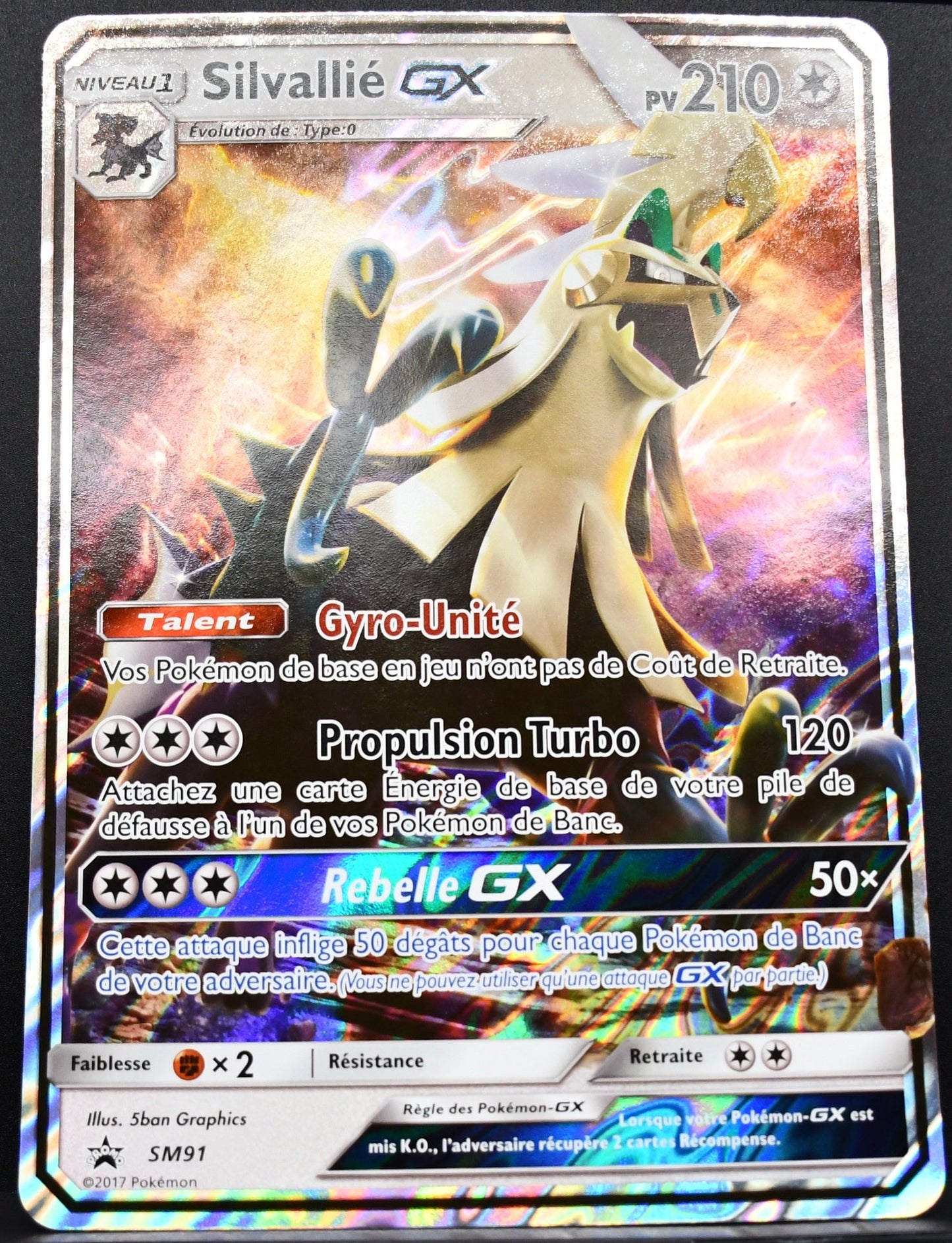 Pokémon Silvallié GX JUMBO SM91 MP Holofoil French