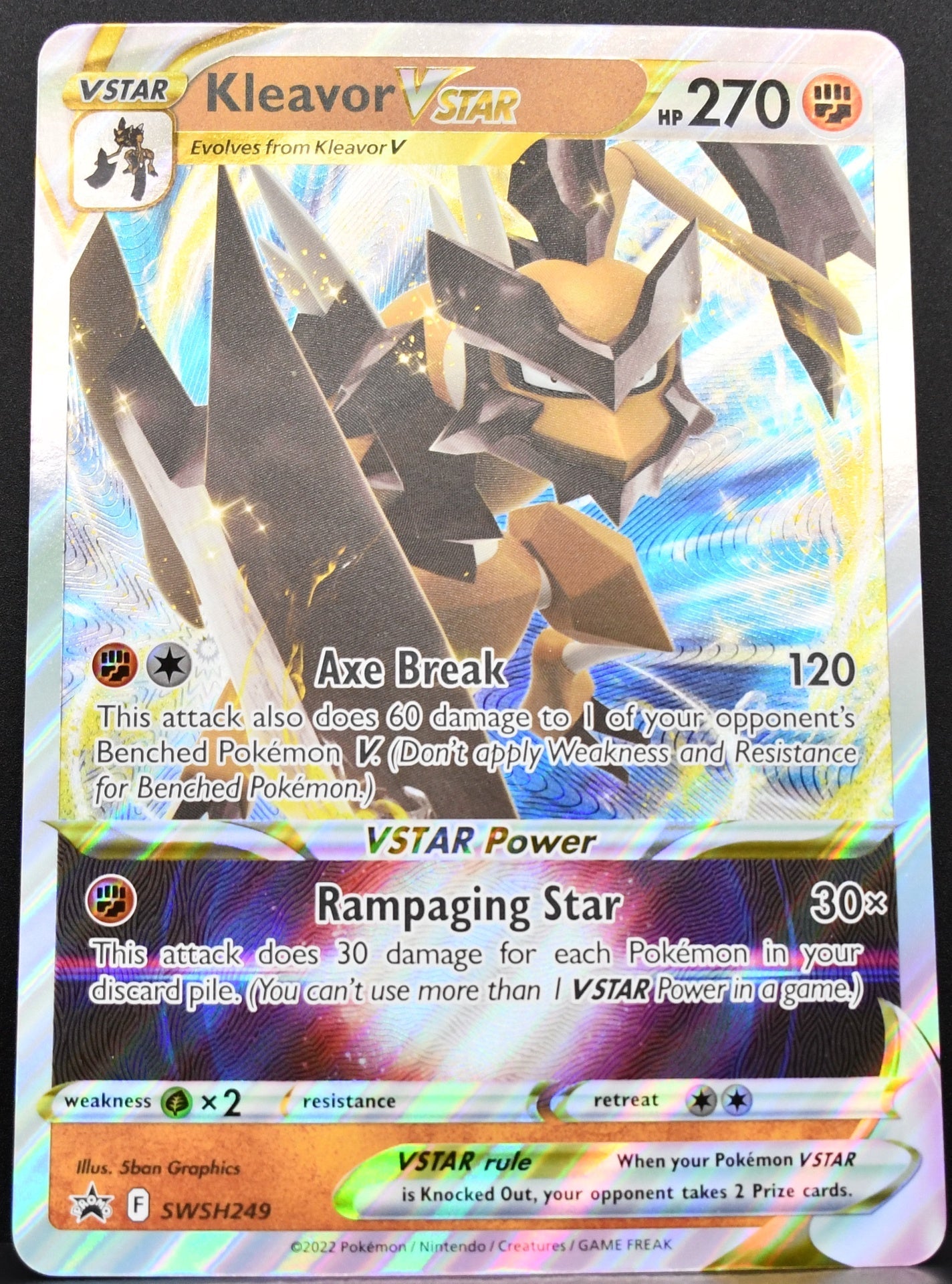 Pokémon Kleavor Vstar JUMBO SWSH249 LP Holofoil English