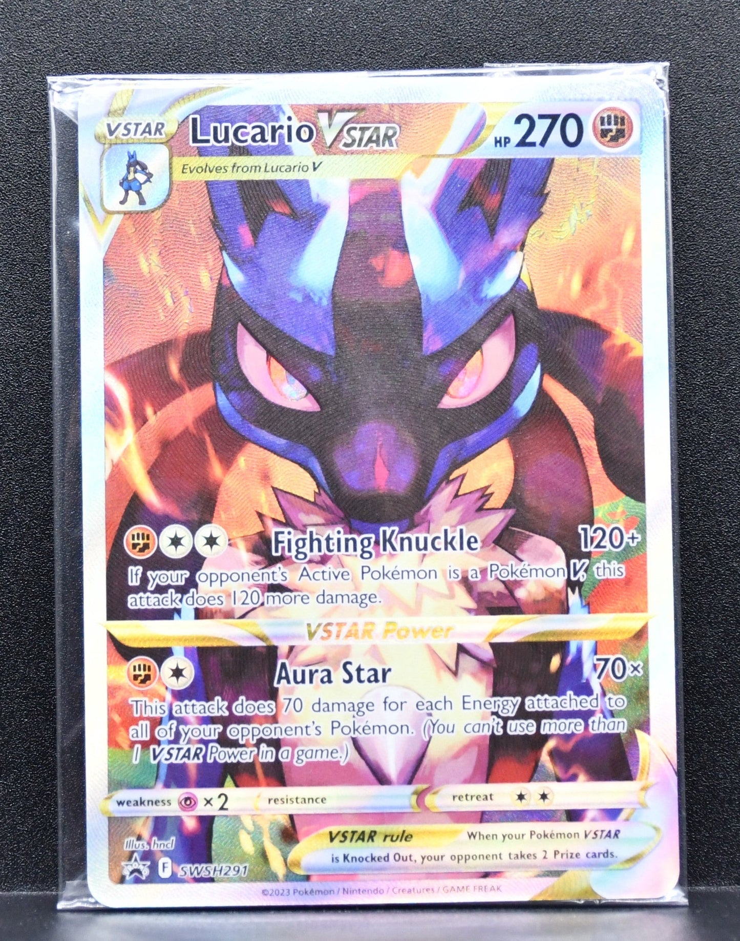 Pokémon Lucario VStar SWSH291 SEALED holofoil English