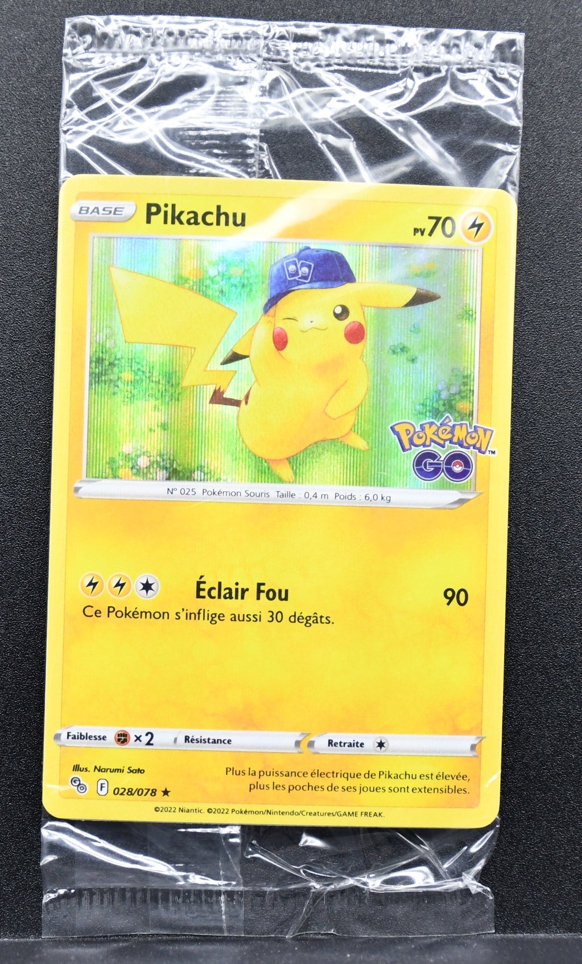 Pokémon Pikachu 028/078 SEALED holofoil French