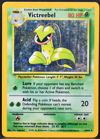 Pokemon TCG Victreebel 14/64 Jungle Holofoil MP