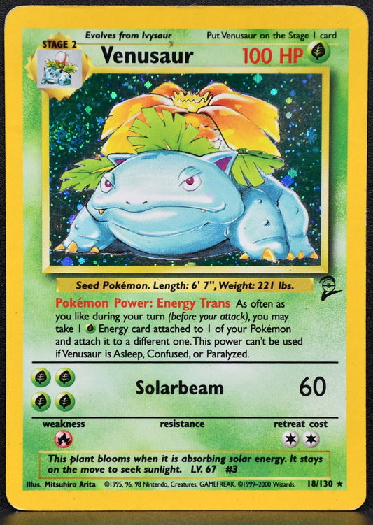 Pokemon TCG Venusaur 18/130 Base Set 2 Holofoil HP