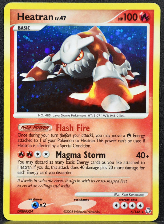 Pokemon TCG Heatran Lv.47 6/146 Legends Awakened Holofoil HP