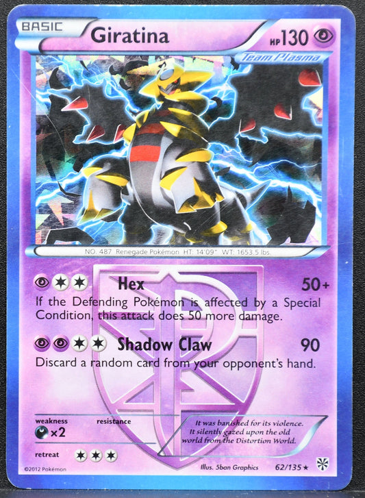 Pokemon TCG Giratina 62/135 Plasma Storm Holofoil HP