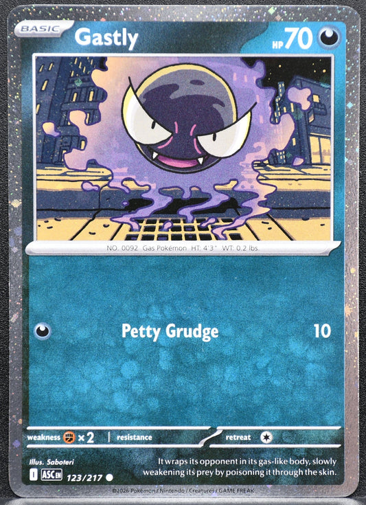 Pokemon TCG Gastly 123/217 Ascended Heroes NM