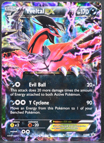 Pokemon TCG Yveltal EX XY08 Black Star Promo Damaged