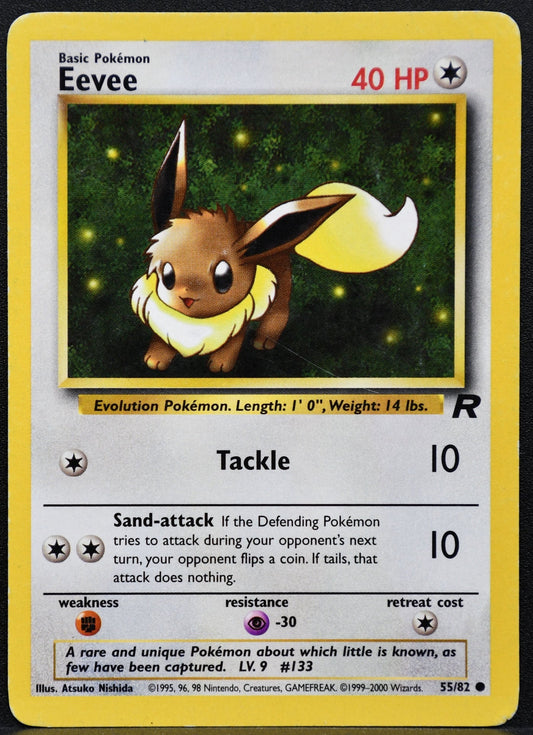 Pokemon TCG Eevee 55/82 Team Rocket HP