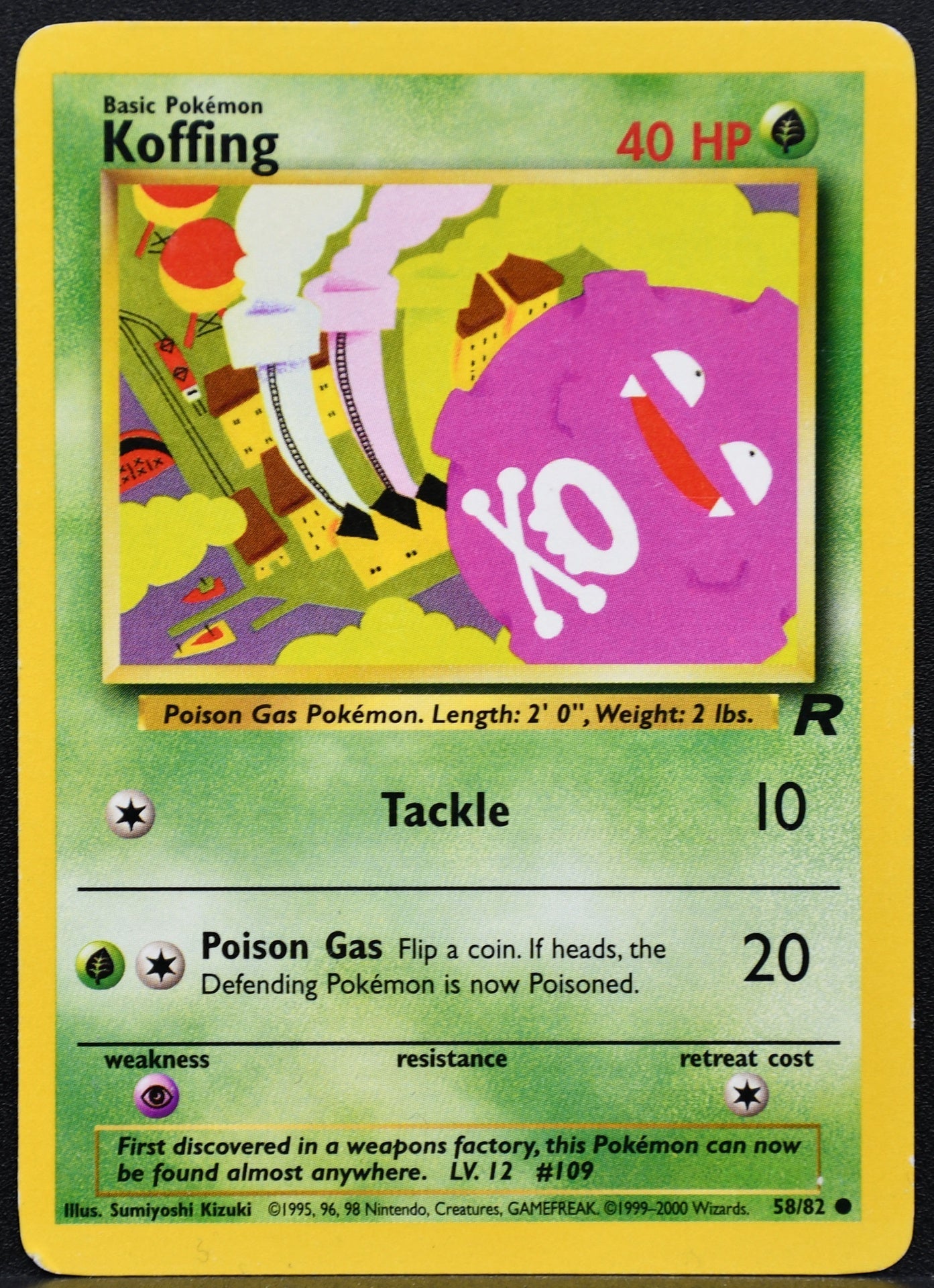 Pokemon TCG Koffing 58/82 Team Rocket HP