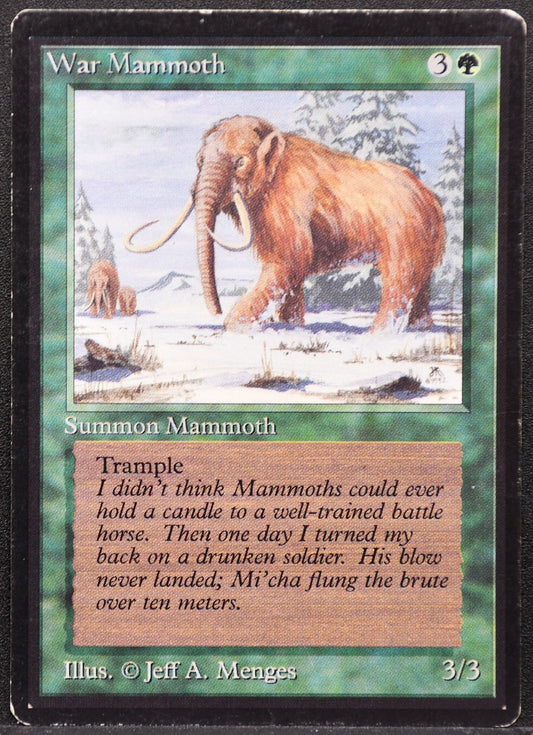 MTG War Mammoth Beta Edition HP