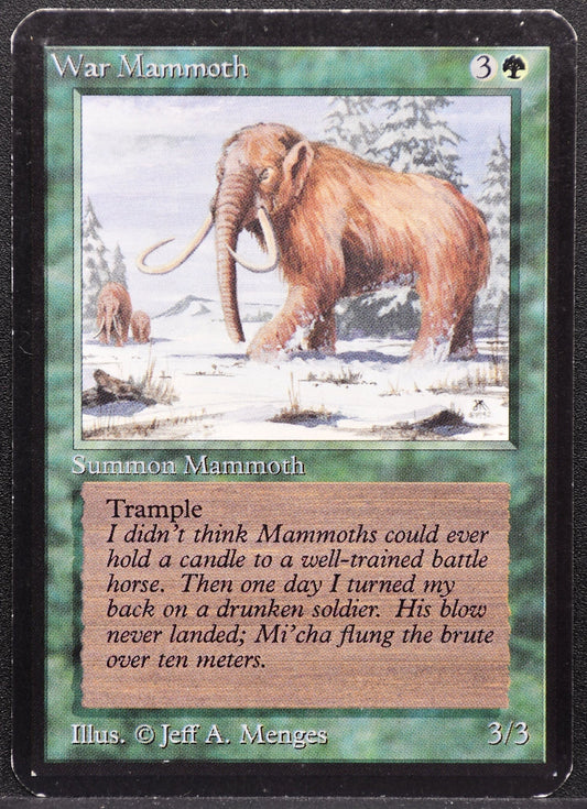 MTG War Mammoth Alpha Edition MP