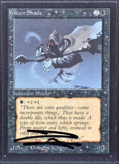 MTG Frozen Shade Collector's Edition Signed Douglas Schuler #1 NM