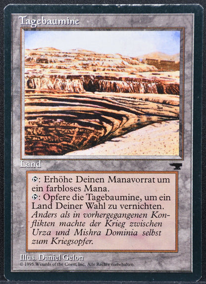 MTG Strip Mine Antiquities German Uneven Horizon MP