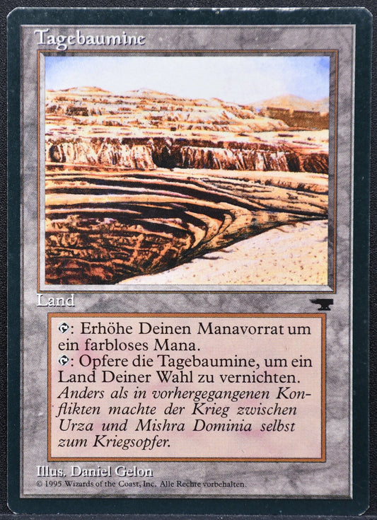 MTG Strip Mine Antiquities German Uneven Horizon MP