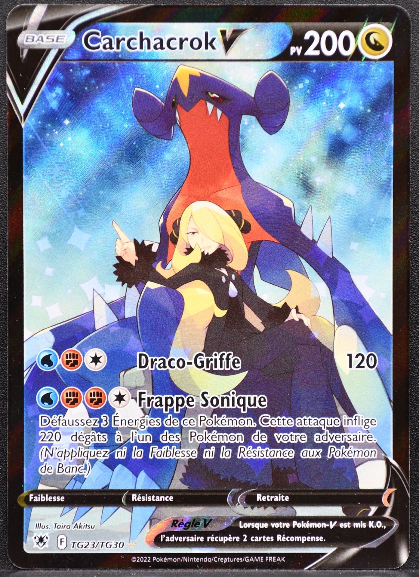 Pokemon TCG Carchacrok V TG23/TG30 NM Astres Radieux French