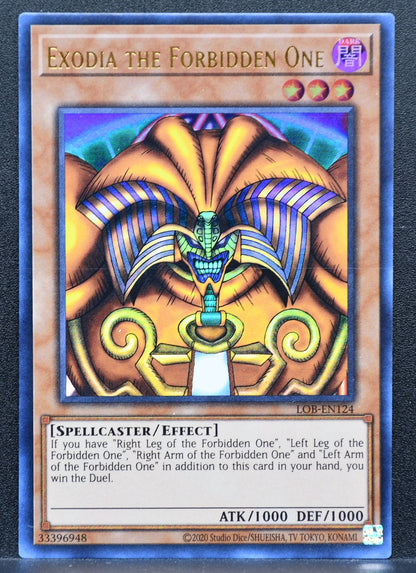 Yu-Gi-Oh Exodia the Forbidden One LOB-EN124 LP 25th Anniversary Unlimited