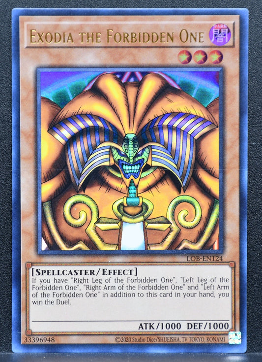Yu-Gi-Oh Exodia the Forbidden One LOB-EN124 LP 25th Anniversary Unlimited