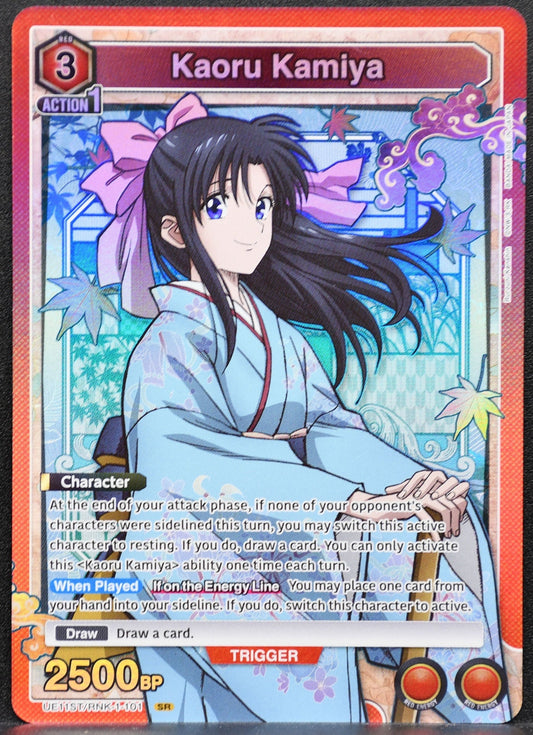Union Arena Kaoru Kamiya UE11ST/RNK-1-101 NM Rurouni Kenshin SR