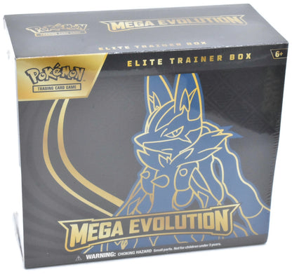 Pokemon TCG Mega Evolutions Elite Trainer Box Mega Lucario Factory Sealed
