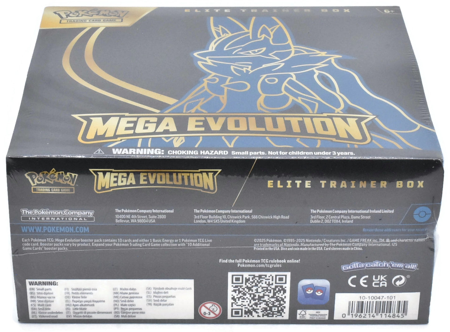Pokemon TCG Mega Evolutions Elite Trainer Box Mega Lucario Factory Sealed