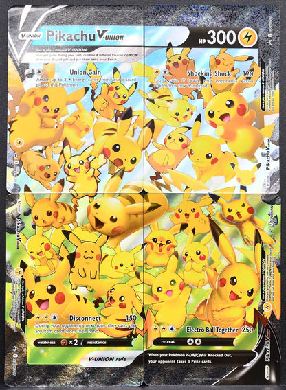 Pokemon TCG Pikachu V-Union SwSH LP Promo Set of 4