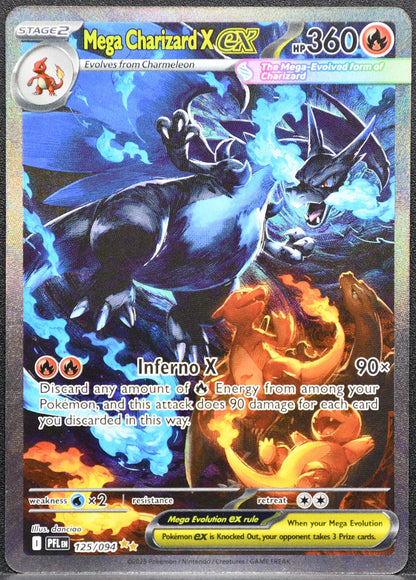 Mega Charizard X ex Special Illustration Rare Holo Phantasmal Flames 125/094 HP