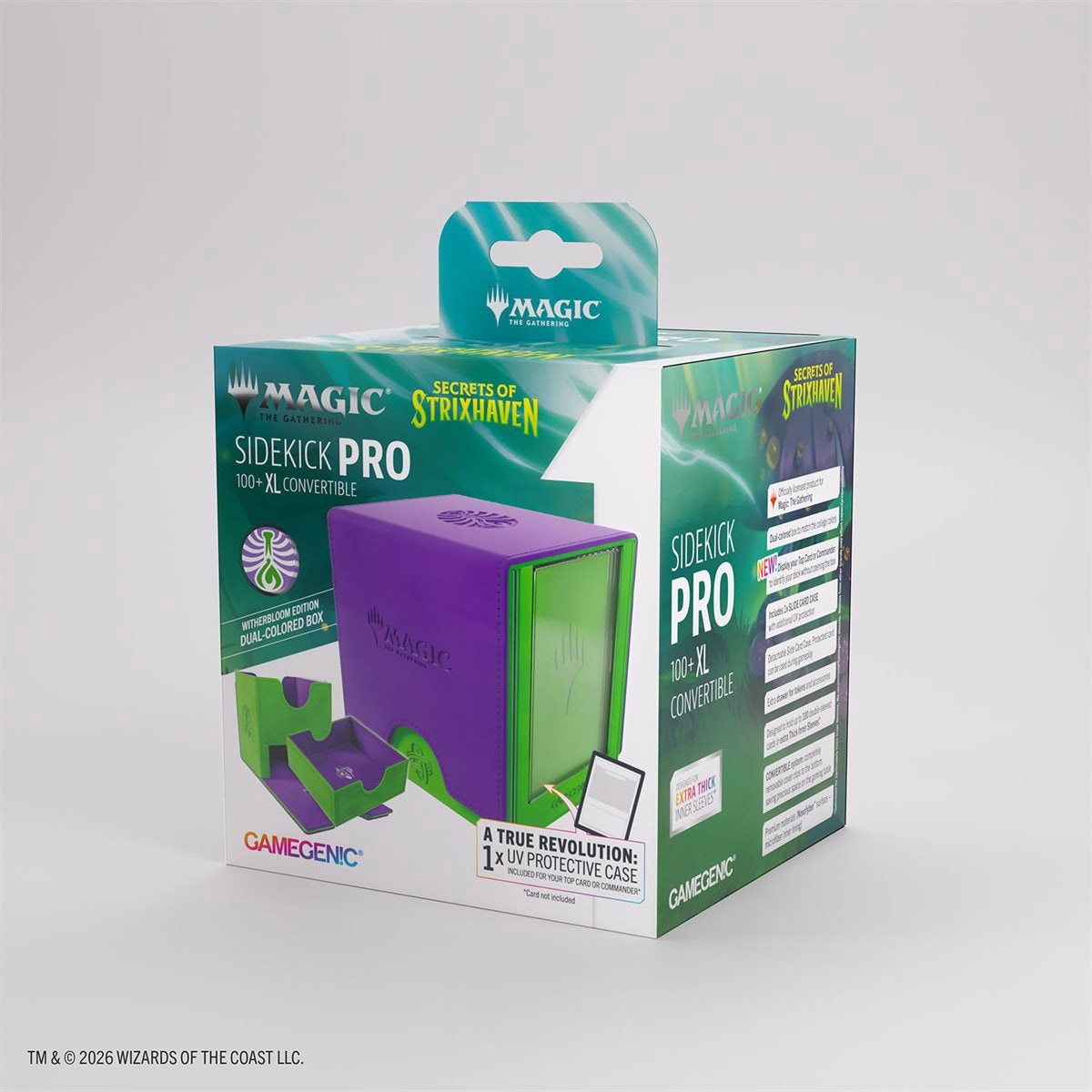 Deck Box: Magic: The Gathering-Secrets of Strixhaven: Sidekick Pro XL (100ct): Witherbloom