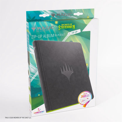 Binder: Zip-Up Album: 18 pkt: Magic: The Gathering-Secrets of Strixhaven: Black / Green