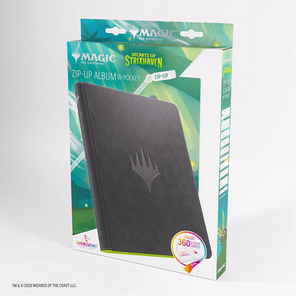 Binder: Zip-Up Album: 18 pkt: Magic: The Gathering-Secrets of Strixhaven: Black / Green