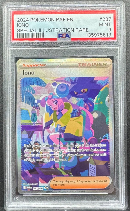 Pokemon TCG Iono 237/091 Paldean Fates PSA 9