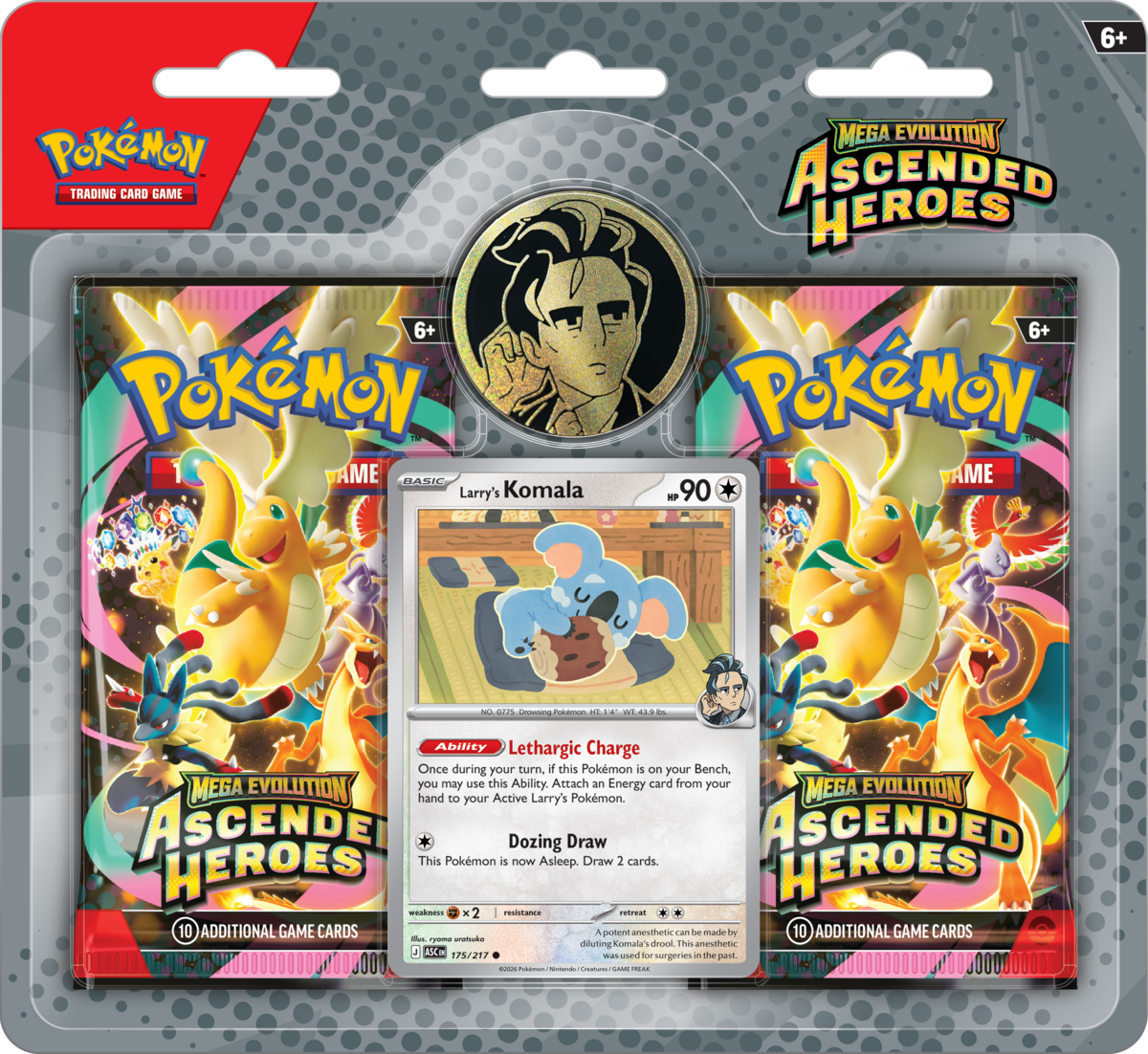 Pokemon TCG ME2.5 Ascended Heroes 2-Pack Blister Collection Larry (EN)