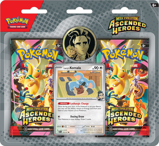 Pokemon TCG ME2.5 Ascended Heroes 2-Pack Blister Collection Larry (EN)