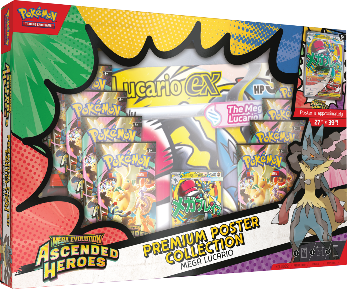 Pokemon TCG ME2.5 Ascended Heroes Premium Poster Collection Mega Lucario (EN)