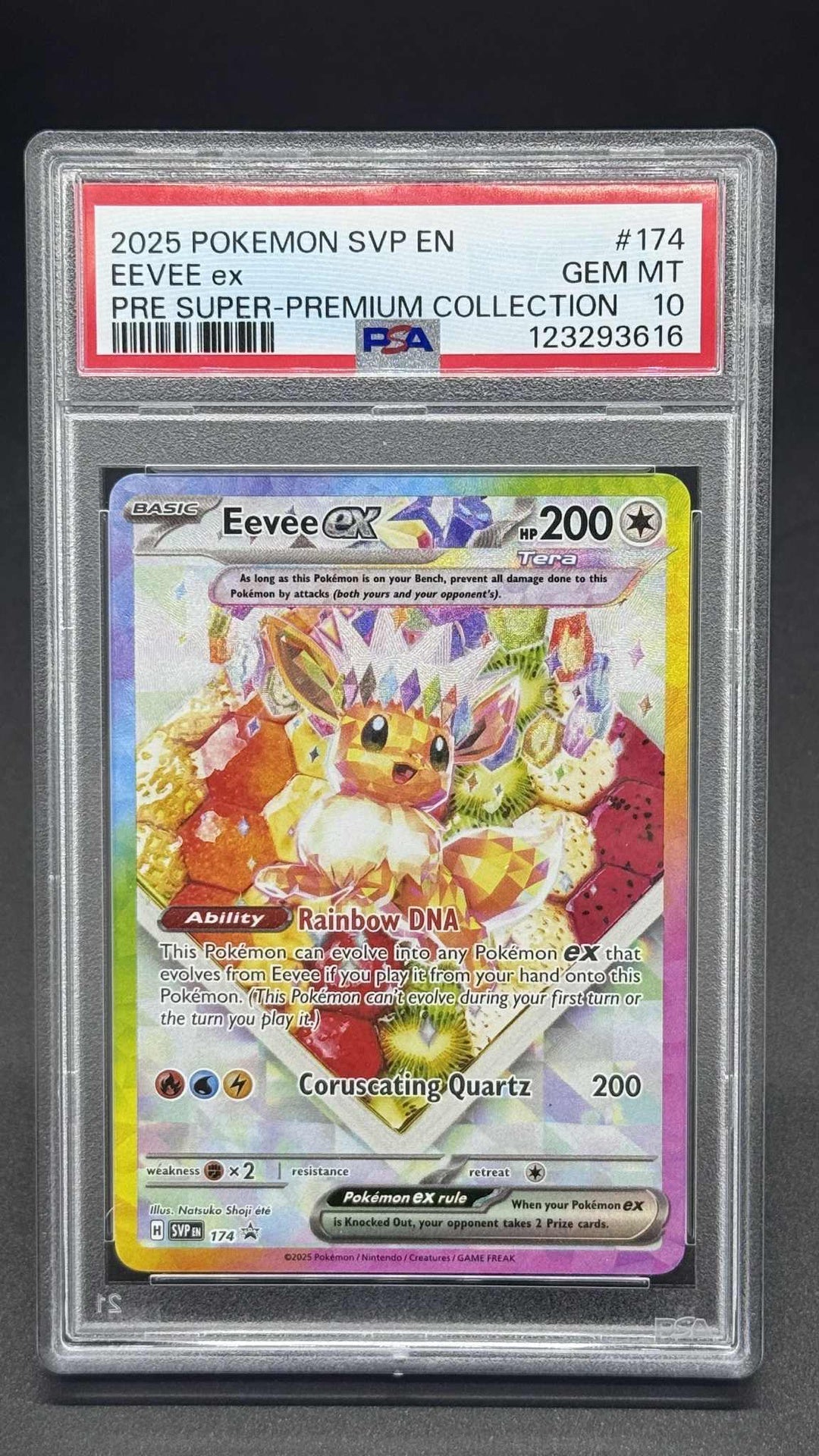 Pokemon TCG Eevee ex #174 Super Premium Collection PSA 10