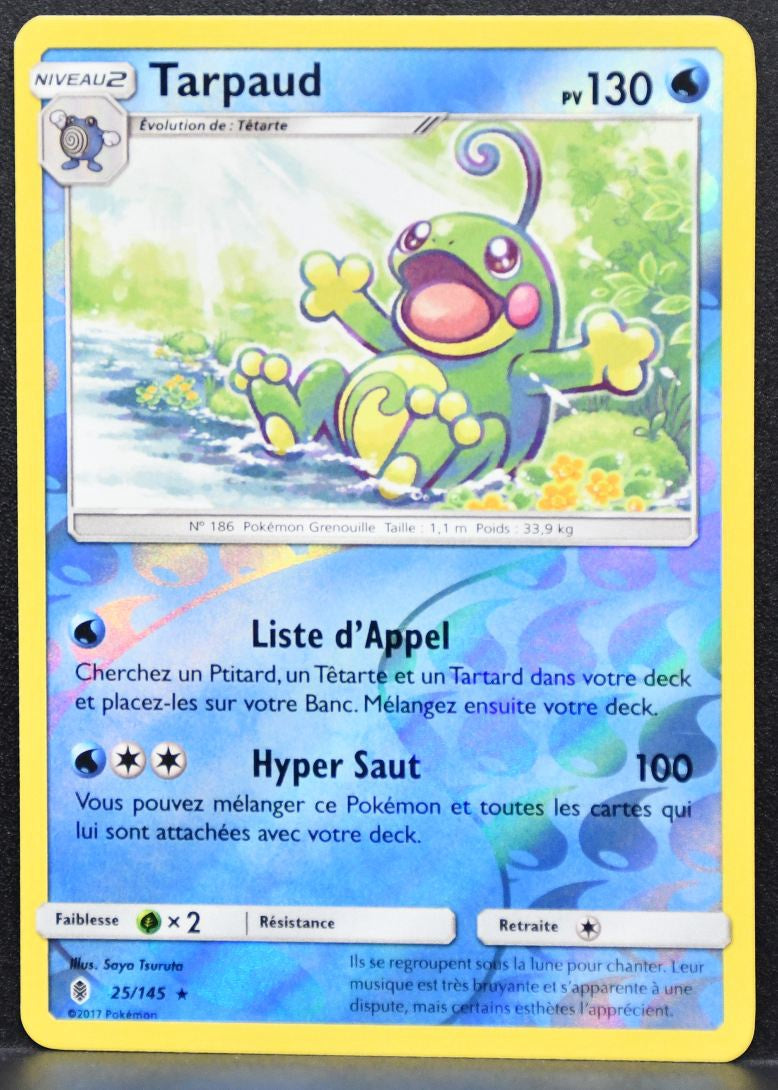 Pokémon Tarpaud Sun & Moon Guardians Rising 25/145 LP Reverse Holofoil French